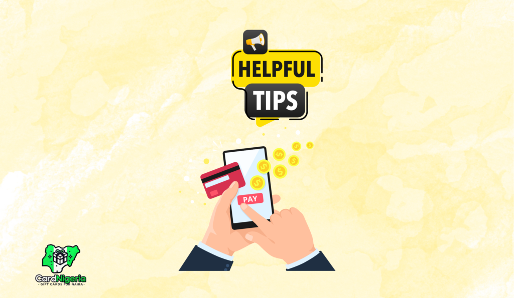 the cover of “5 tips for using gift cards online ”