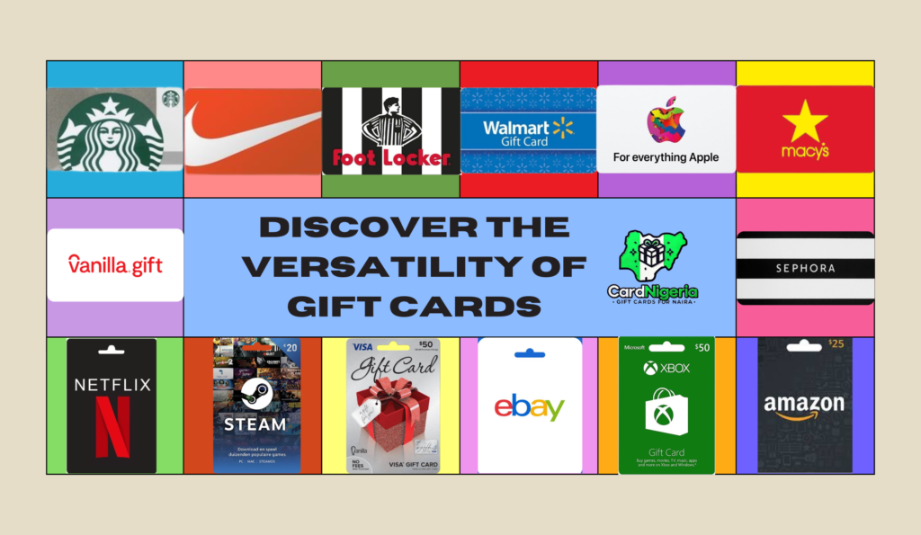 the cover of " the Versatility of Gift Cards"